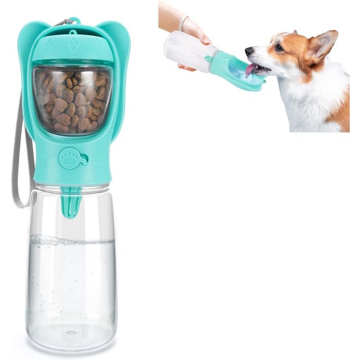 Dispenser Agua y Comida Para Mascotas 350ml BLANCO